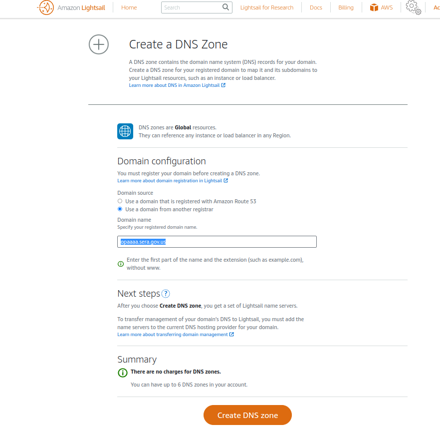 DNS Zone